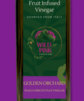 Golden Orchard peach apricot pulp vinegar bottle