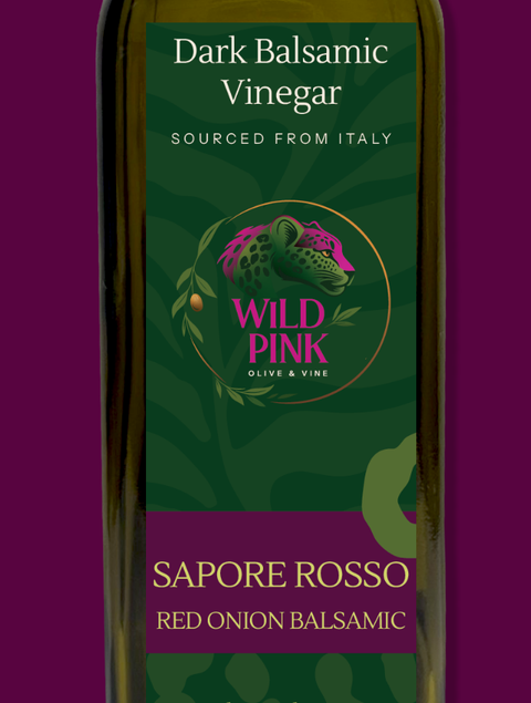 Sapore Rosso red onion balsamic bottle