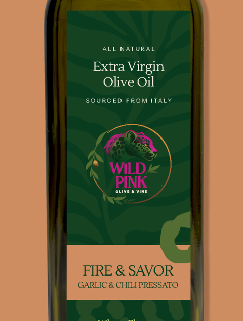 Fire & Savor — Garlic & Chili Pressato EVOO